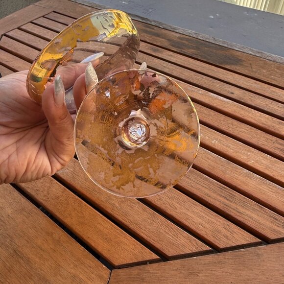 Gold Foil Swirl Decorative Glass - Picture 14 of 14